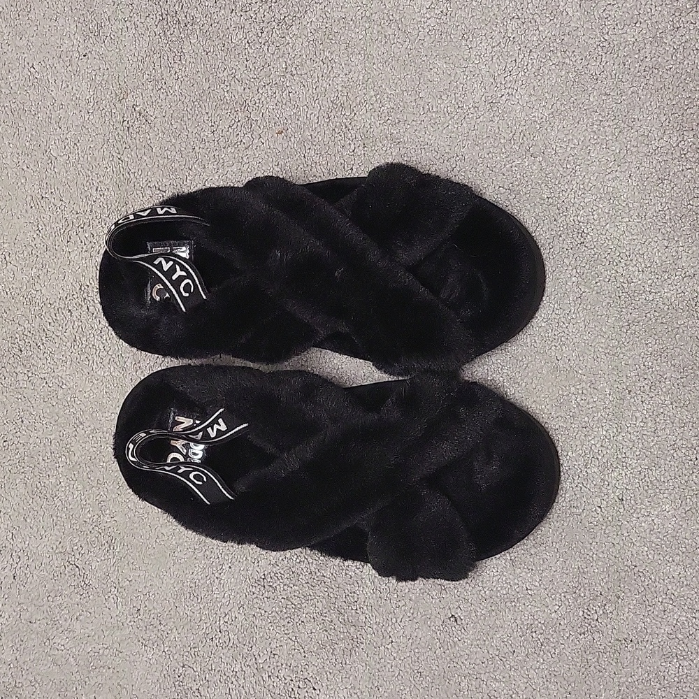 Madden NYC Faux Fur slippers